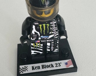 Minifigure Ken Block USA porsche hoonigan