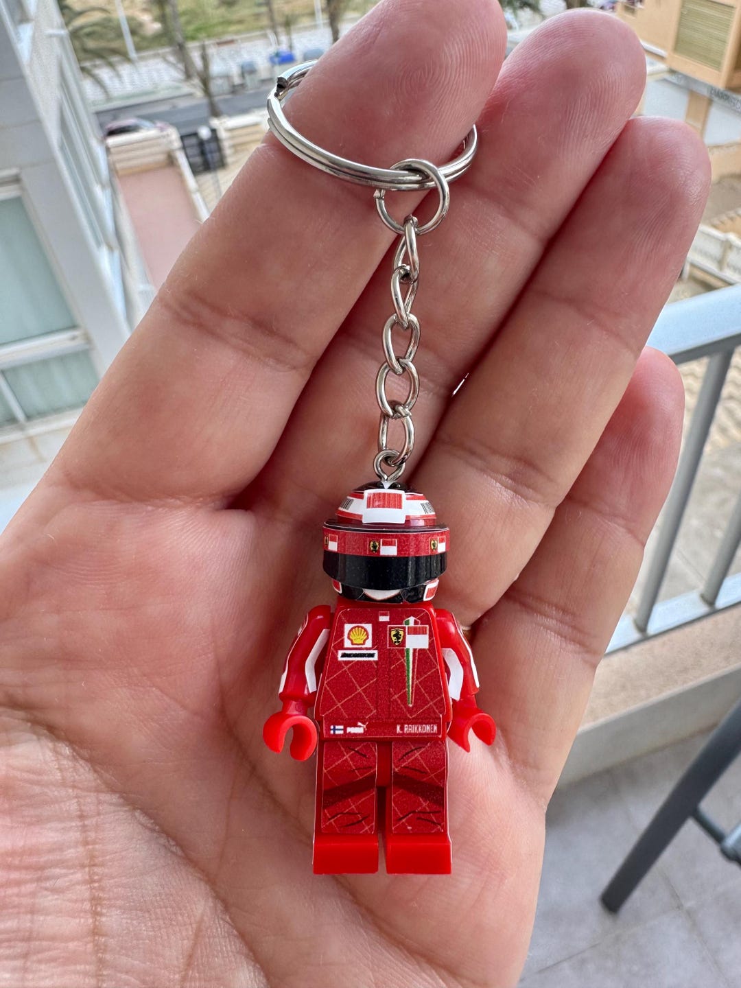 F1 Kimi Raikkonen Keyring Last Ferrari World Champion 2007