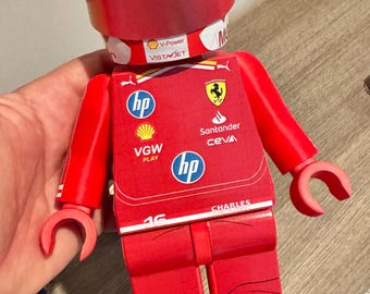 F1 Minifigure Figure XXL Charles Leclerc Ferrari winner Monte Carlo GP 2024 23/24 Cm