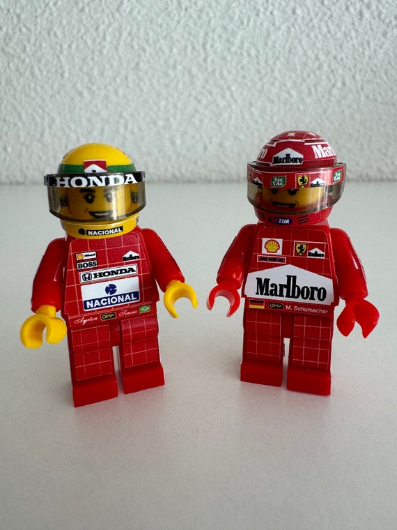 Minifigure Set 2 Drivers X Ayrton Senna Mclaren Michael Schumacher