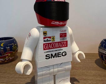 F1 Figure Minifigure XXL 23/24 cm Gilles Villeneuve 1980 Ferrari