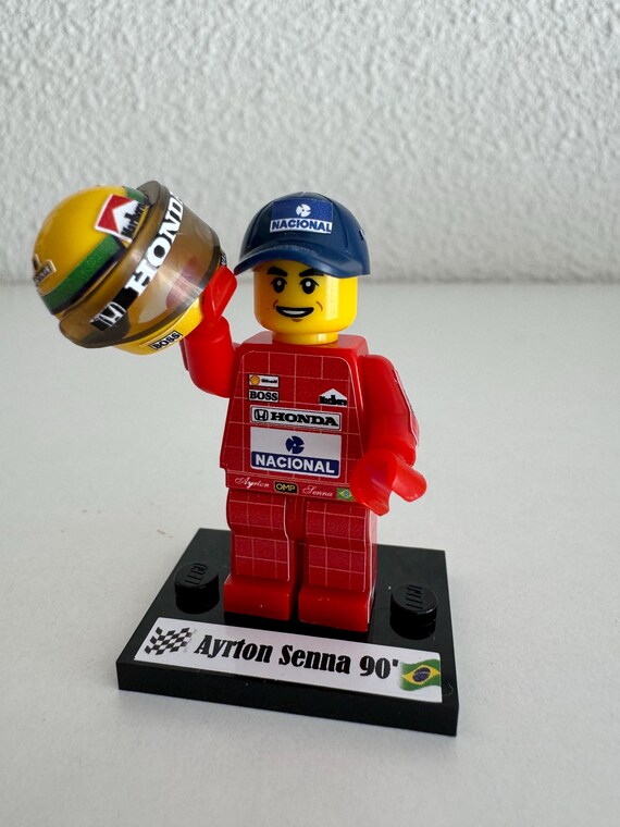 Ayrton Senna Winner GP Monte Carlo 1990 Mclaren With Brazil Flag