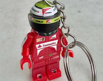 F1 minifigure Keyring Felipe Massa 2013 Ferrari