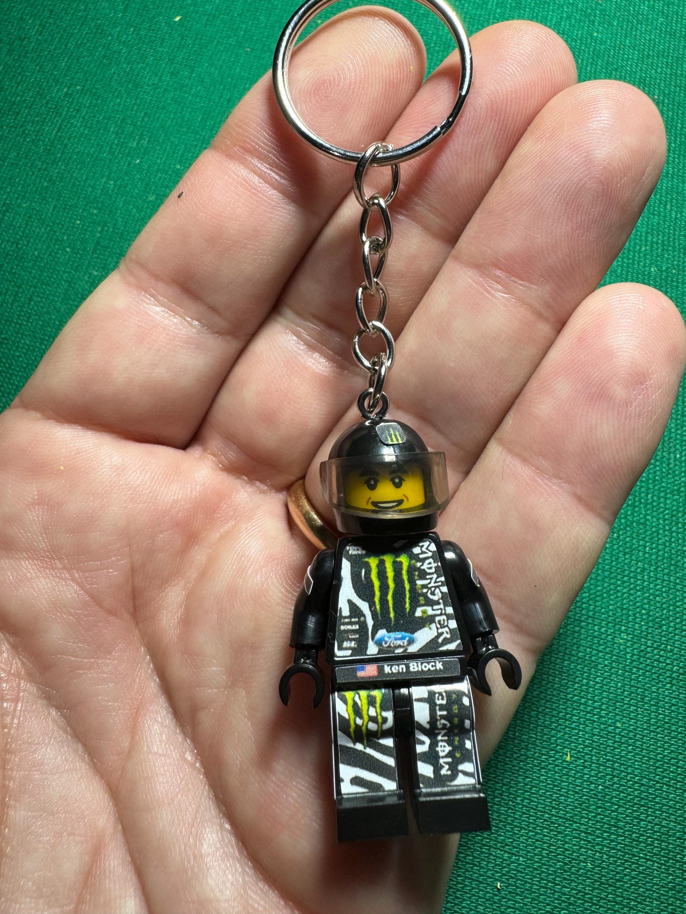 Keychain Ken Block USA Porsche Hoonigan Pikes Peak Minifigure