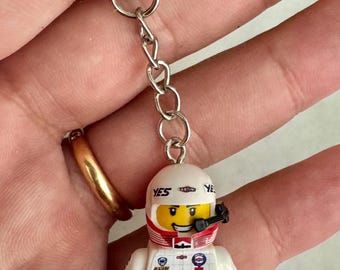 Rally WRC - Keyring Minifigure Miki Biasion 1989 word Champion Lancia Martini