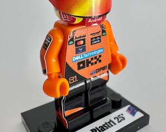 Minifigura de Fórmula 1 Oscar Piastri 81 2025 McLaren Natal 2025