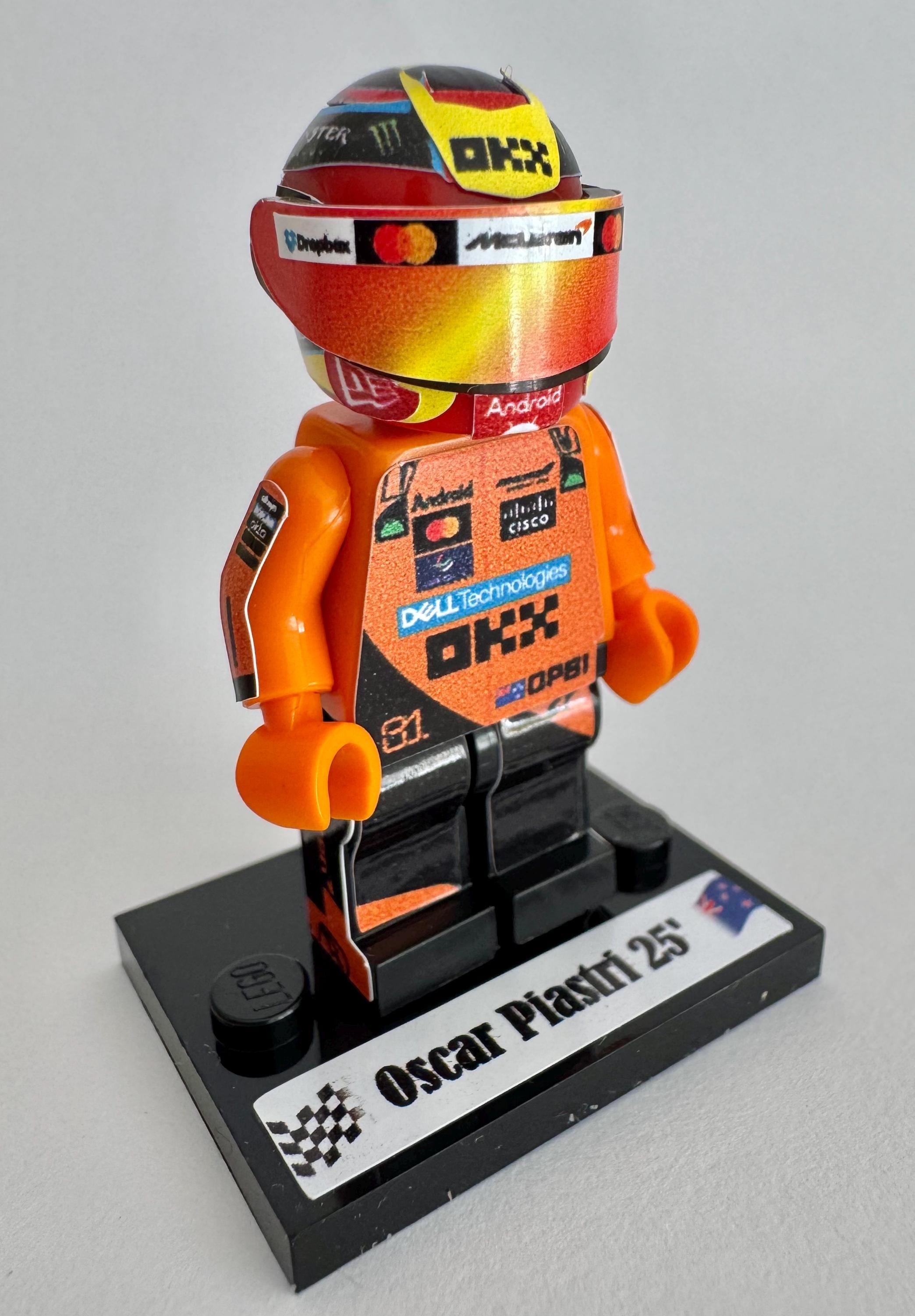 F1 Minifigure Oscar Piastri Winner GP China 2025 Mclaren Formula 1