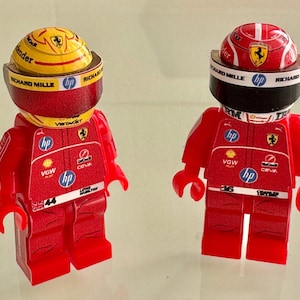 F1 Leclerc and Hamilton 2025 minifigures