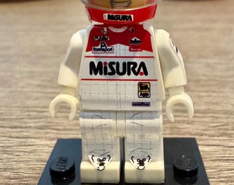 F1 Minifigure Bruno Giacomelli 1981 Alfa Romeo