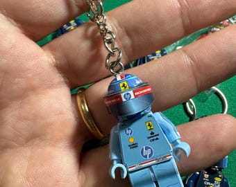 keychain Charles Leclerc GP Miami 2024 Ferrari F1 formula 1 grand prix pilot figure driver suit helmet minifigure minifigure