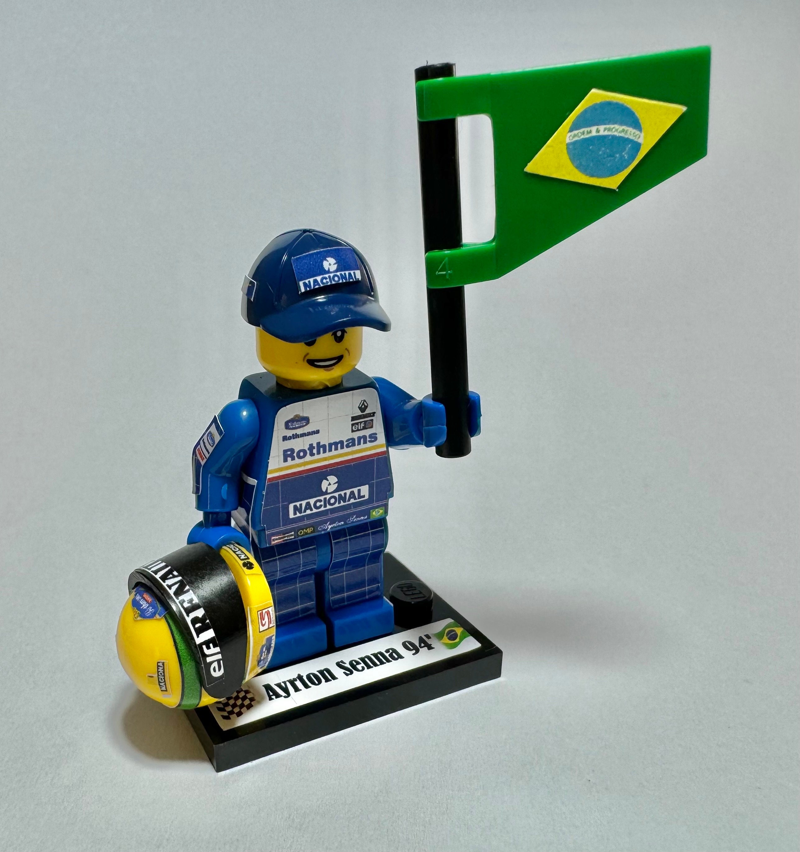 Ayrton Senna Williams FW16 F1 Minifigure - Etsy