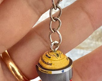 F1 minifigure Keyring Lewis Hamilton silverstone Gp special yellow helmet 2026 Ferrari