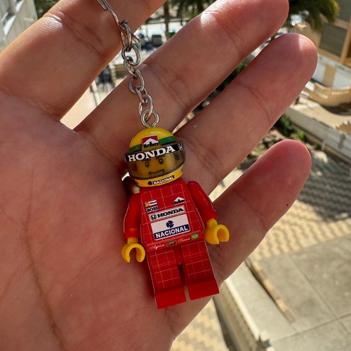 Ayrton Senna Key Ring Mclaren Red F1 Formula 1 Grand Prix Pilot