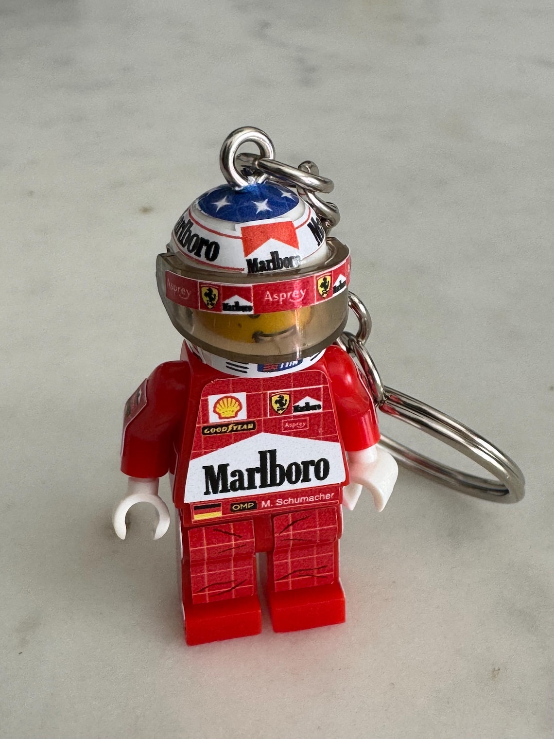 Key Rings Minifigure Set 2 Drivers X Michael Schumacher 2008 Sebastian ...