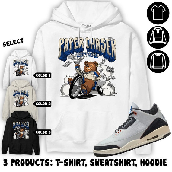AJ 3 Quaii 54 Unisex Sweatshirt Hoodie T shirt BER Paperchaser Shirt in Sand to Match Sneaker Etsy