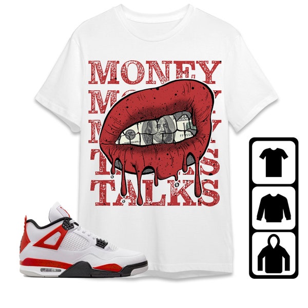 AJ 4 Red Cement Unisex T-Shirt, Tee, Sweatshirt, Hoodie, Dripping Lips, Shirt To Match Sneaker