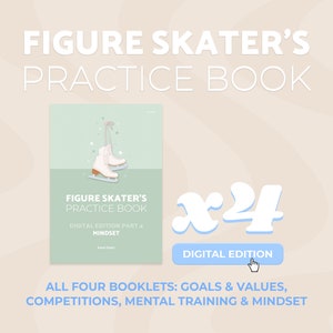 Figure Skater's Practice Book Full Digital Collection, sports psychology book for figure skating image 1