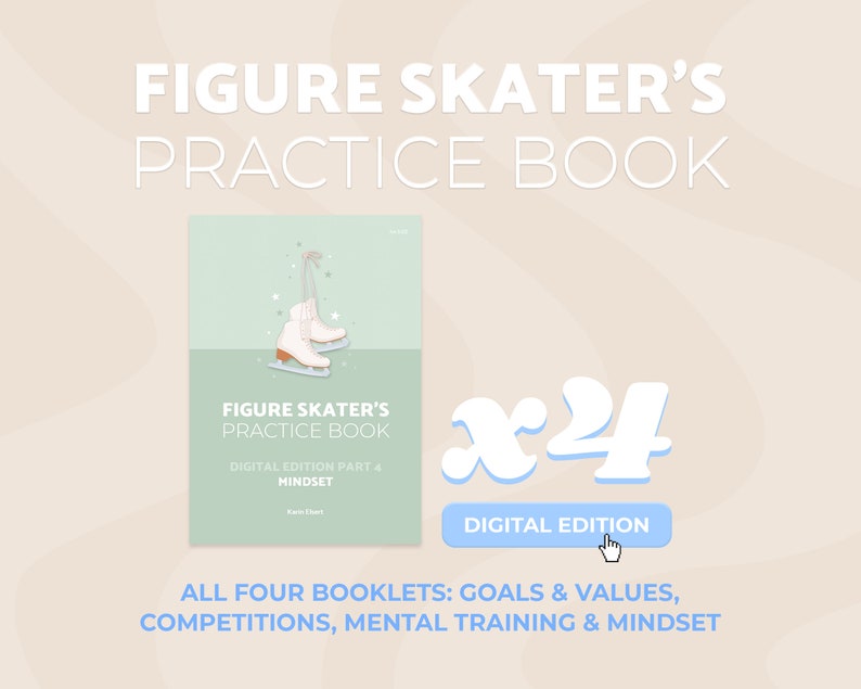Figure Skater's Practice Book Full Digital Collection, sports psychology book for figure skating image 1