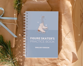 Figure Skater's Practice Book, Figure skating book, figure skating gift