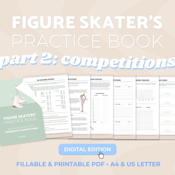 Figure skating book Part 2, figure skating competition, figure skating gift, sport psychology book