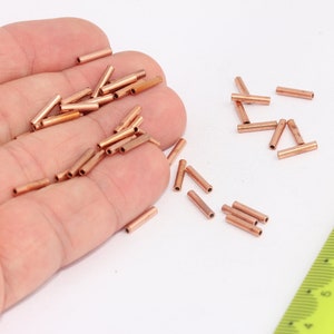 2x10mm Copper Tubes , Tube Bar , Tube Beads, Tubes , Tube Bar, Rod  MBGTBR25