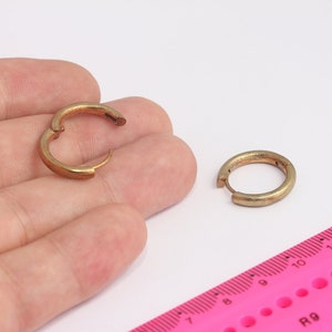 20mm Raw Brass Earrings, Leverback Hoop Earrings, Circle Earrings, Round Earrings, Brass Earring Hoops, Brass Earring Findings, MBGMLS767