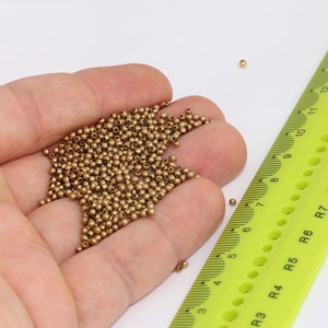 2mm Raw Brass Beads, Spacer Beads, Hollow Beads, Bracelet Beads, Round Beads, Raw Brass Findings,MBGBDS1