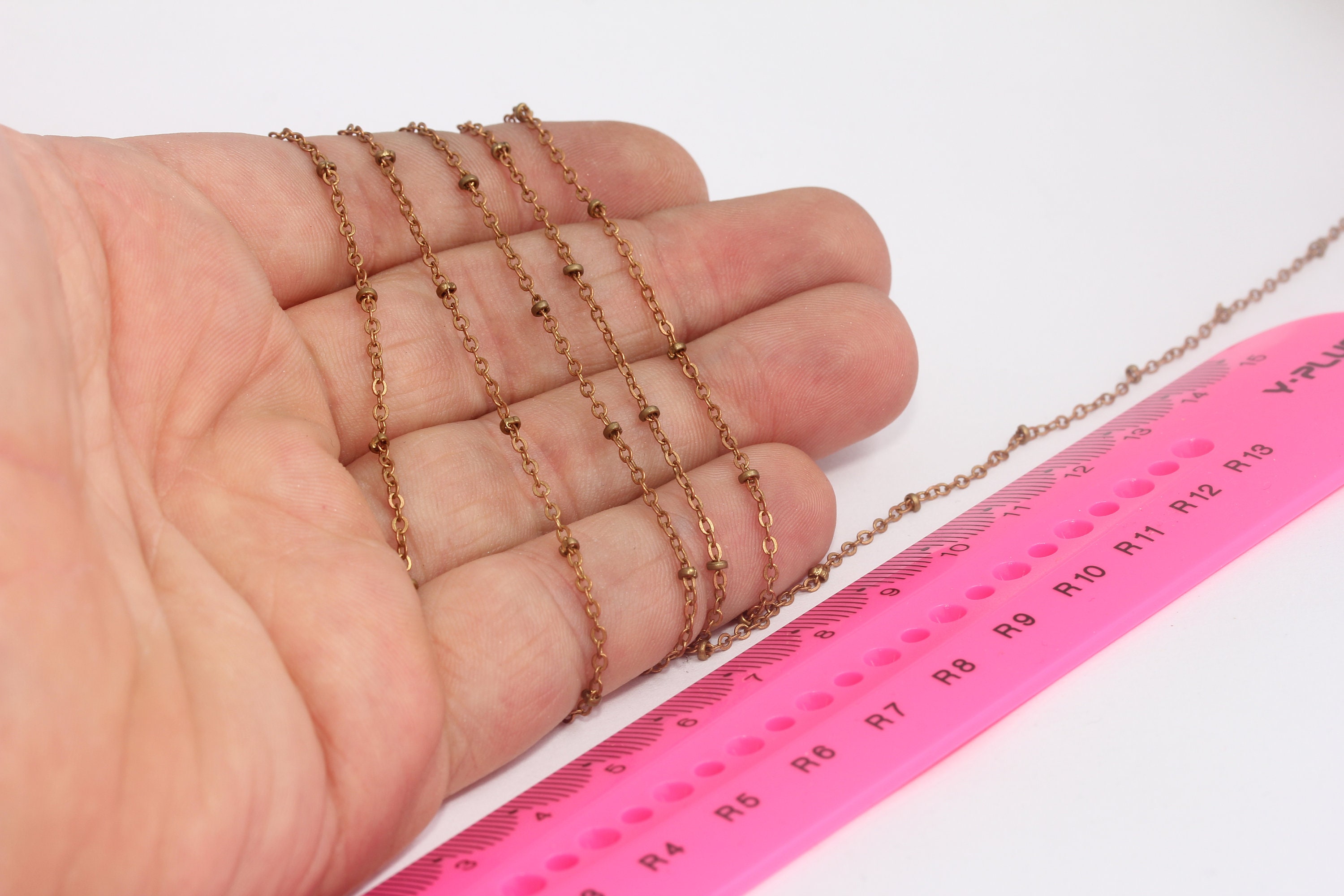 2mm Dark Brass Satellite Chain Bulk Ball Chain Tiny Chain Etsy