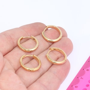 24k Shiny Gold Plated Earrings, Leverback Earrings, Leverback Ear Hoops, Earring Findings, Earring Clasp, Gold Plated Findings, MBGMLS167