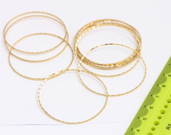 Raw Brass  Ring, Connectors,  Connector, Simple s, Brass Hoops, Circle Connectors, Rings, Raw Brass Charms,MBGCHK327