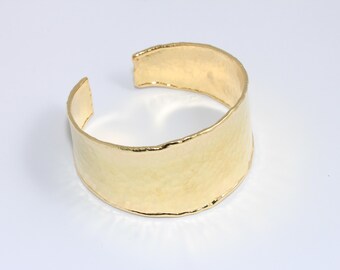 Brazalete de latón crudo martillado de 33 mm, brazalete ancho de latón, brazalete hecho a mano, brazalete de latón crudo, brazalete ancho, MBGTVF7