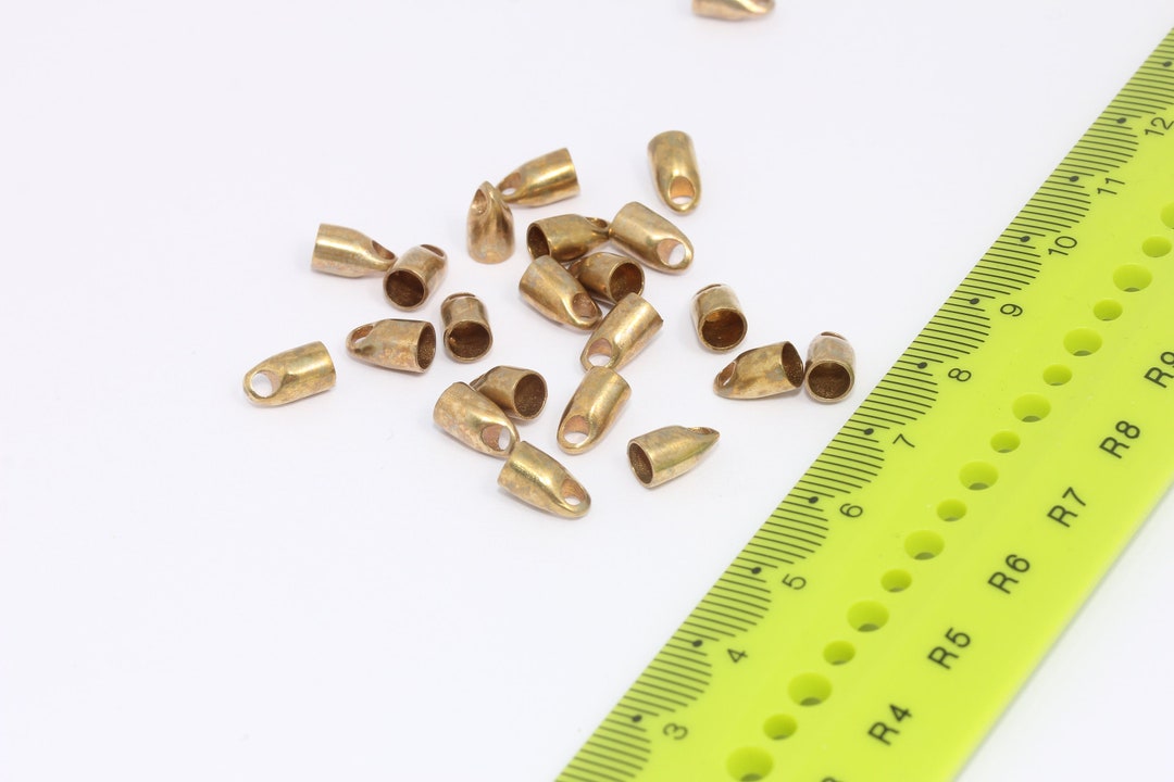 750 Yellow Gold End Caps For Chain, Cord, Necklace, Anklet, Bracelet Finisher, Jewellery Making Supply