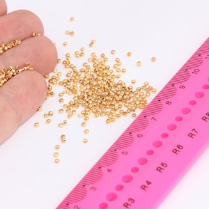 Shiny Gold Crimp Beads, Stopper Beads, Spacer Beads, Crimp Cover Beads, Connector Beads, Gold Plated Findings,MBGDOM21