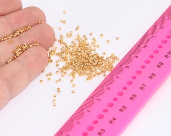 Shiny Gold Crimp Beads, Stopper Beads, Spacer Beads, Crimp Cover Beads, Connector Beads, Gold Plated Findings,MBGDOM21