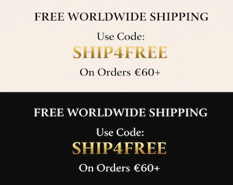 Use code SHIP4FREE on orders EUR 60+