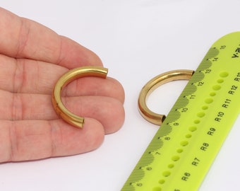 4,5x39mm Raw Brass Curved Tubes, Raw Brass Tubes, Curved Connector,  Raw Brass Findings, ,MBGEYM45