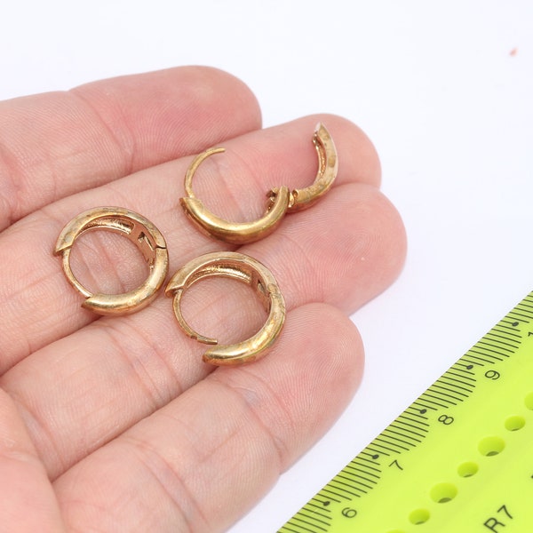 Raw Brass Earrings, Small Leverback Hoops, Medium Hoop Earrings, Round Earrings, Brass Earring Hoops, Brass Earring Findings,   MBGMLS639