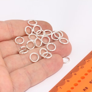 Silver Plated Connectors, Closed Ring, Round Connector, Silver Plated Hoops, Circle Connectors, Jewelry Findings MBGAG56