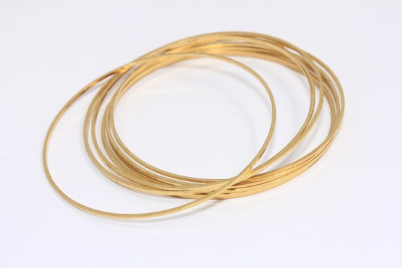60mm Raw Brass Bracelet, Large Closed Ring Connector, Large Circle Charms, Stacking Bracelet, Bangle, Raw Brass Findings, MBGBXB454