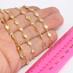 4,5mm 22k Shiny Gold Bar Chain, Ankle Bracelet Chain, Round Bar Chain, Bar Necklace, Anklet Bracelets, Gold Plated Chains, cbc, MBGBXB30