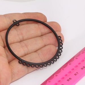 Black Plated Earring Hoops, Dangle Earrings, Hoop Earrings, Earring Settings, Large Hoop Earrings, Black Plated Earrings, MBGEAR35