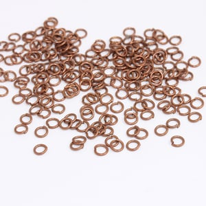 0,7x5mm Raw Copper Jump Rings, Connectors, Open Jump Rings, Bulk Copper Jump Rings, Jewelry Making Supplies, Copper Findings, MBGDOM60