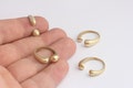 16x17mm Raw Brass Rings, Adjustable Ring Settings, Statement Ring, Block Rings, Brass Rings, Raw Brass Rings, MBGXP551 product logo