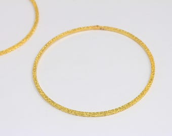 Pulseira de latão bruto de 70 mm, pulseira martelada, pulseiras pequenas para usar juntas, joias de latão bruto, peças de latão bruto, MBGCLO18
