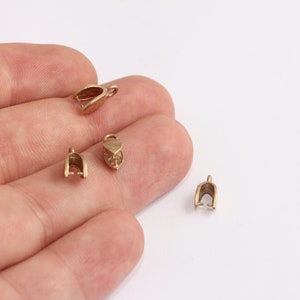 5x11mm Raw Brass Crimp Beads, Hole 1.60mm Bead Crimps, Ball Chain Clasps, Bead Tips, Raw Brass Findings,  MBGXP542