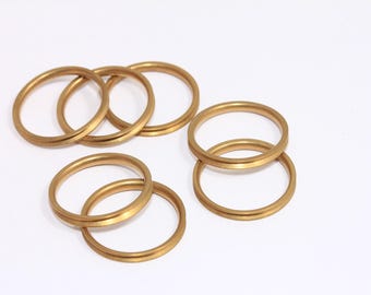 18 mm ringinfattningar i rå mässing, små kanalringinfattningar, ringbas, ringcabochon, mässingsfynd, smyckestillverkning, MBGLA28