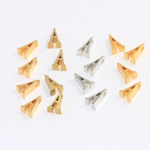 Cuentas de letras alfa de 7x9 mm, letra beta, letras griegas de color opcionales, joyería alfa beta, símbolo delta, alfabeto griego, suministros de joyería, MBG