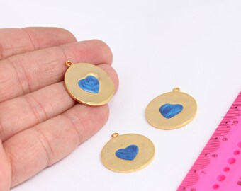 22金 ゴールドハートチャーム クロムハーツ（Chrome Hearts）ペンダント スタック ハート