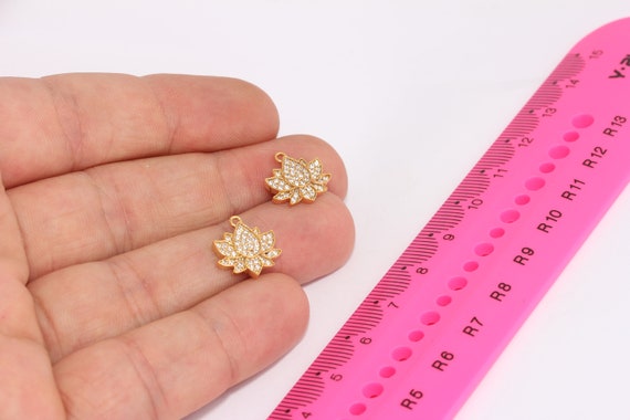 SUNNYCLUE 1 boîte en Argent Sterling Fleur de Lotus Breloques Fleur de Vie Bijoux Pendentifs Creux Lotus Balancent pour Bricolage Fabrication de Bijoux Boucle d'oreille Collier Bracelet Fournitures