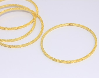 Pulseira de latão bruto de 53,5 cm, pulseira martelada, tamanho interno de 50 mm, pulseira abaulada, pulseiras para usar em conjunto, pulseiras rígidas de latão bruto, MBGEYM44
